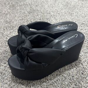 Circus by Sam Edelman Black Knot Platform Shoes